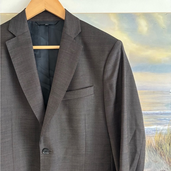 J. LINDEBERG HOPPER SOFT 140S PLATINUM MENS JACKET BLAZER WOOL BUTTON 48R - Picture 3 of 12